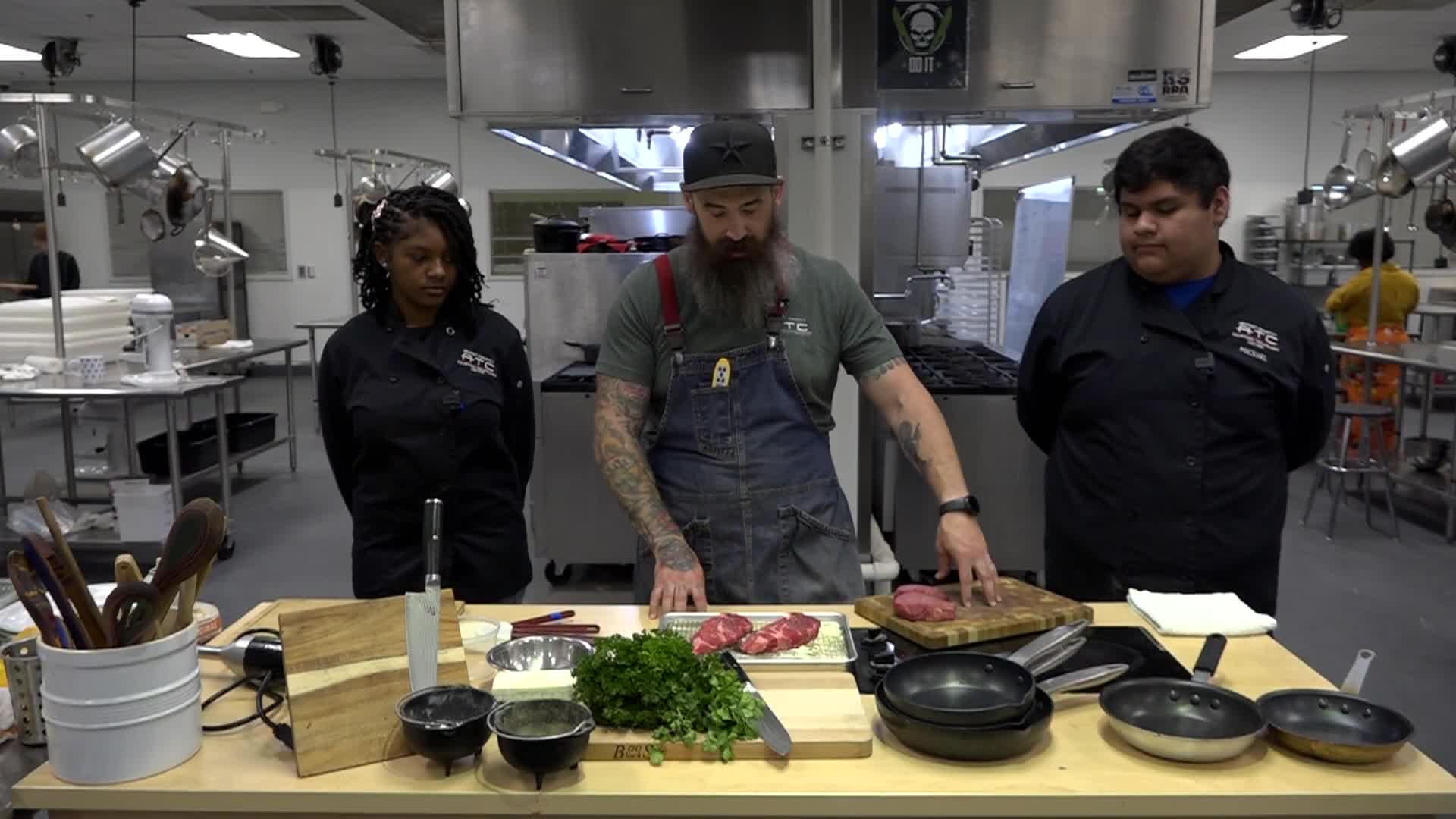 Cooking with Class -Steak and Eggs