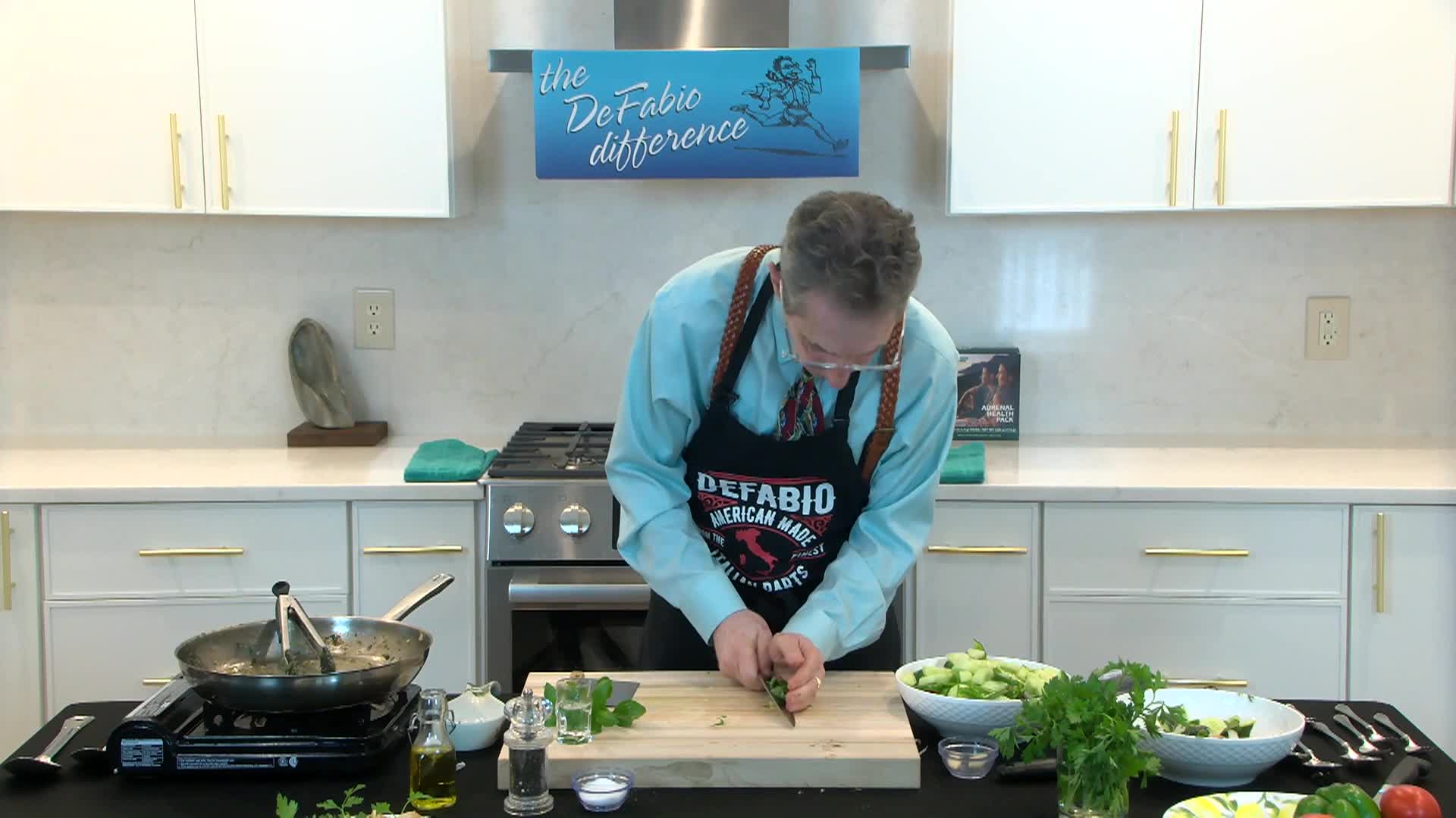 DeFabio Difference - Garlic Chicken Verde and Tomato Salad