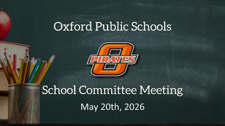 Thumbnail image for School Committee Meeting May 20th, 2026