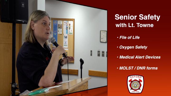 Thumbnail image for Senior Safety with Lt. Towne